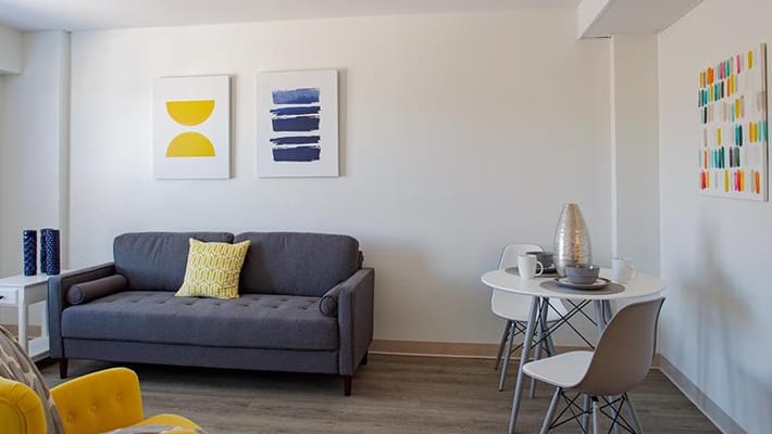 Bright interior of a modern living space