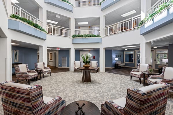 Interior common area with seating and decor