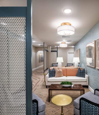 Cozy common area with comfortable seating and decor