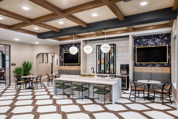 Modern common area featuring elegant design elements