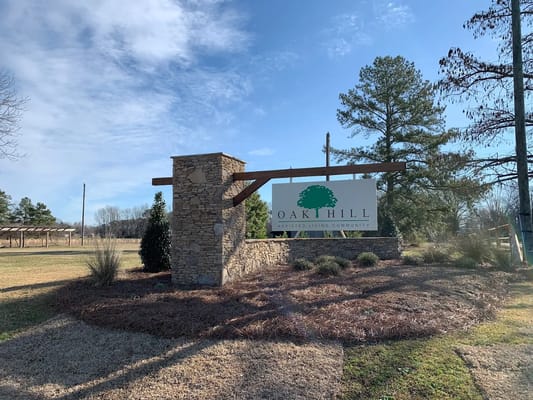 Sign for Oak Hill Assisted Living Community