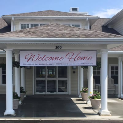 Front entrance of All American Assisted Living at Wareham