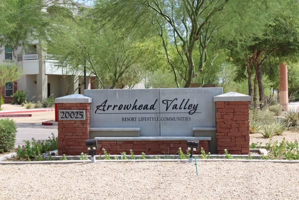 Sign for Arrowhead Valley Retirement Community