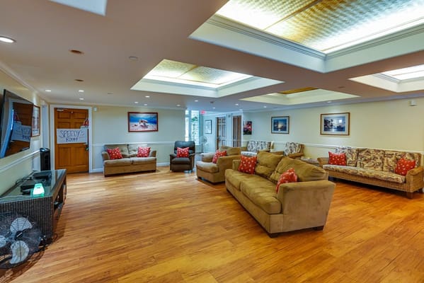 Common area with comfortable seating and soft lighting