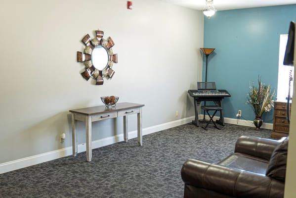 Interior common area with seating and decor