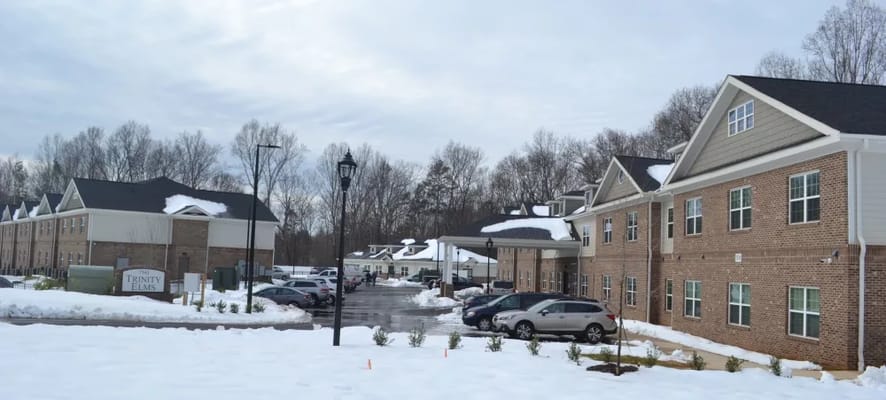 Exterior view of Trinity Elms Assisted Living facility