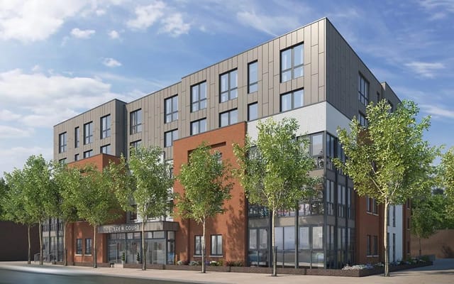 Exterior view of Eden Court Retirement Village building