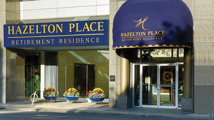 Facade of Hazelton Place Retirement Residence