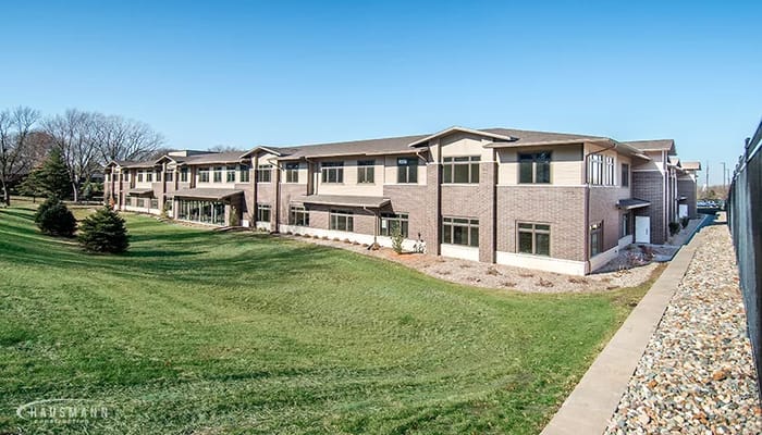Exterior view of The Knolls assisted living facility