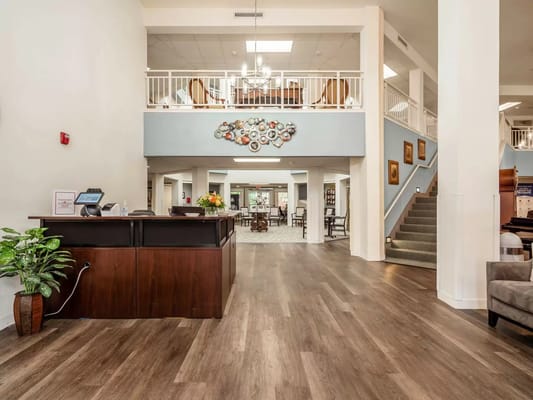 Interior view of the facility's lobby area