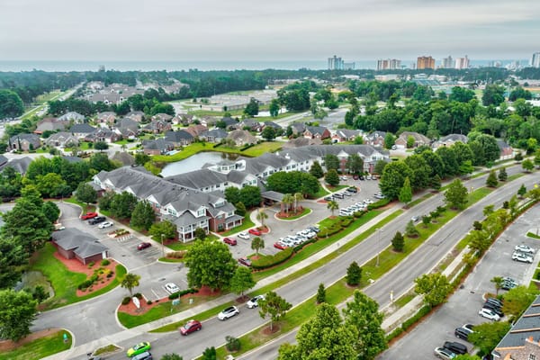 Aerial view of TerraBella Myrtle Beach and surrounding area