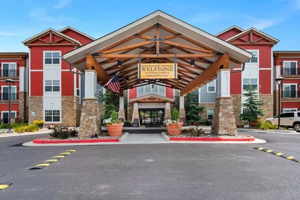 Front entrance of The Welstone at Mission Crossing