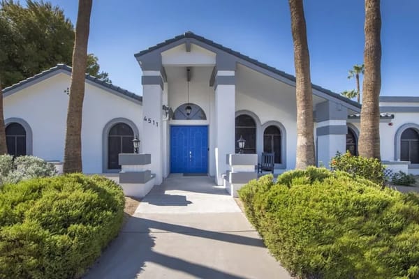 Exterior view of a senior living facility entrance