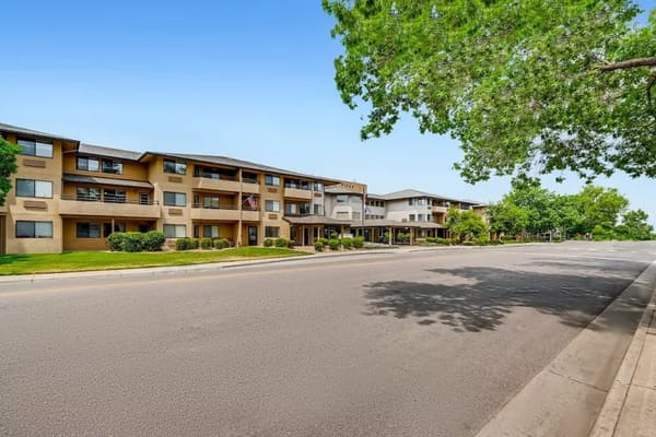 Front view of Greeley Place senior living facility