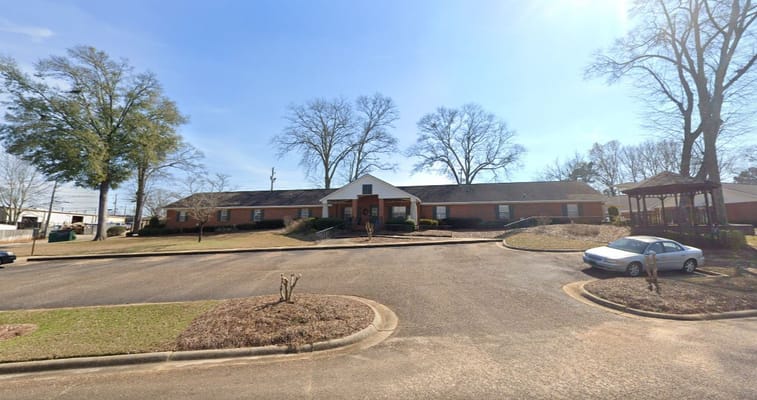 View of the Serenity South Senior Living facility from the street
