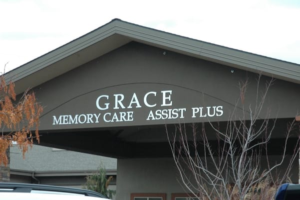 Exterior view of the Grace Memory Care facility entrance