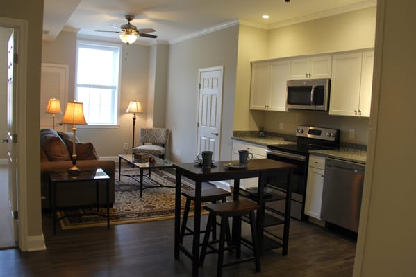 Cozy interior of a resident's room with furnishings