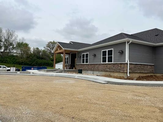 Exterior view of Aspen Valley Senior Homes building