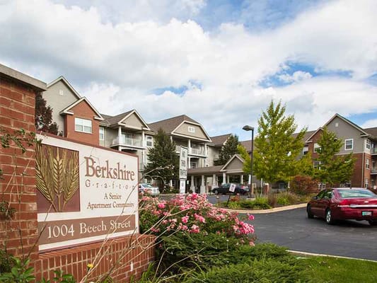 Exterior view of Berkshire Grafton facility with signage