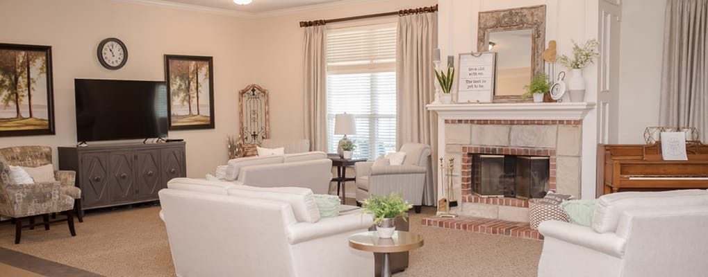 Cozy common area with seating and natural light