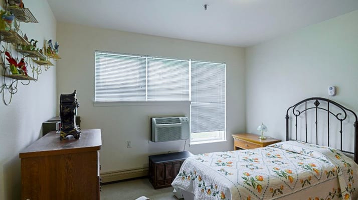 Cozy private resident room with a sunny window