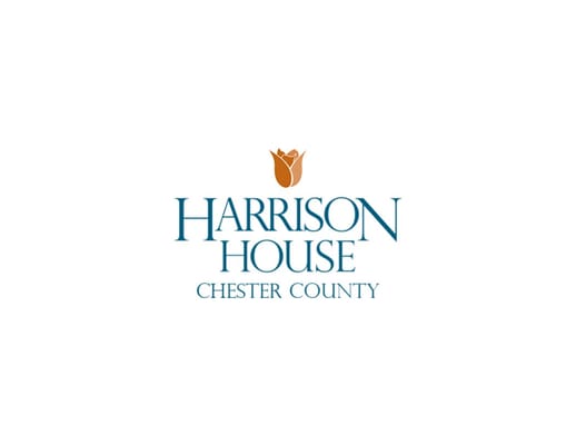 Harrison House logo with floral design