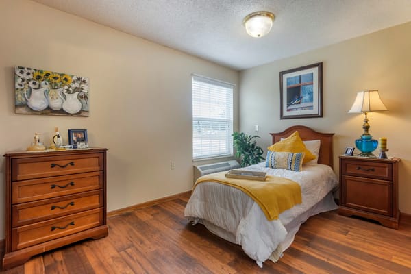 Cozy bedroom with a touch of decor