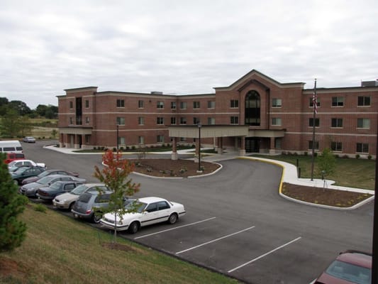 Exterior view of Point Pleasant facility entrance and parking