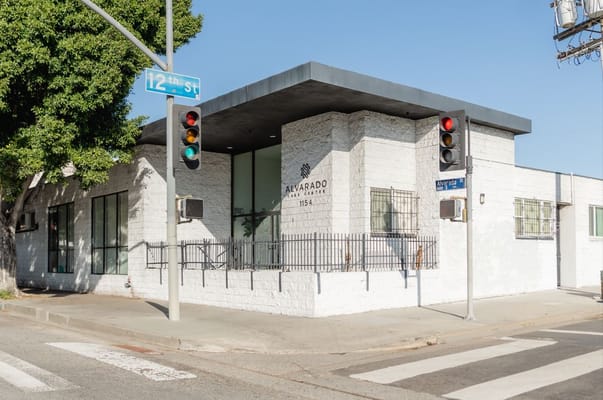 Exterior view of Alvarado Care Center building
