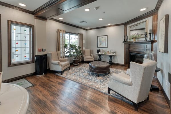 Common area with seating and decor