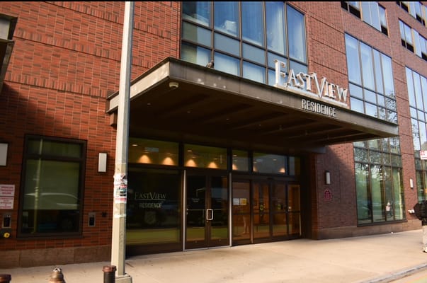 Front entrance of Eastview nursing home