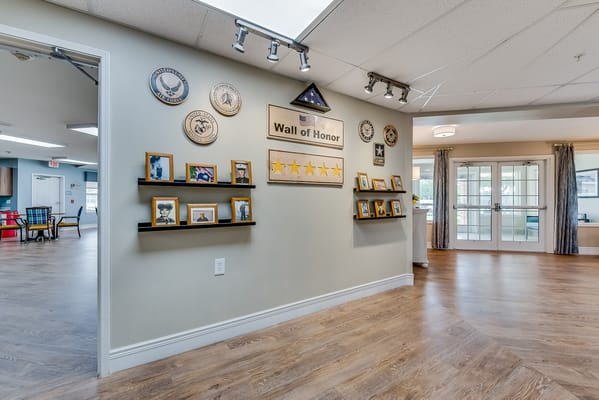 Interior view featuring the Wall of Honor