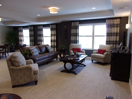 Cozy common area with seating and decor