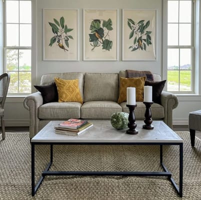 Bright and inviting common area with comfortable furniture