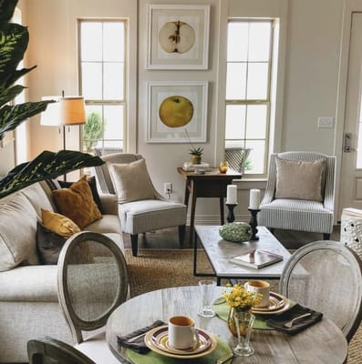 Cozy interior living area with comfortable seating