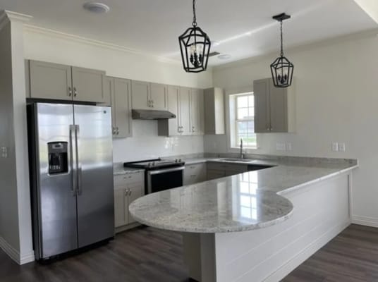Modern kitchen in a senior living facility