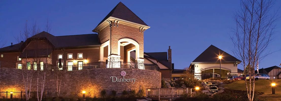 Exterior view of Danberry at Inverness during dusk
