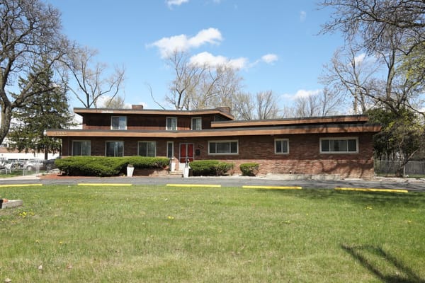 Exterior view of a senior living facility