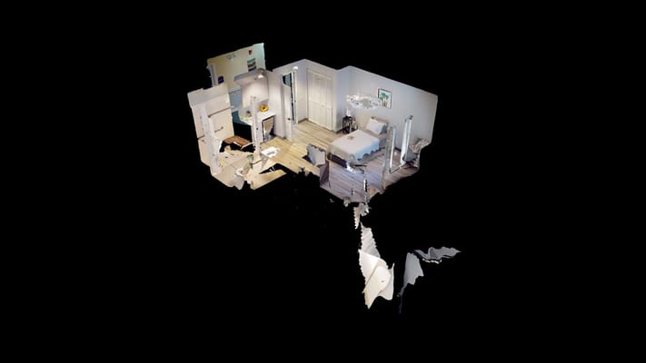 3D visualization of a one-bedroom unit at The Club at Haines City