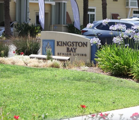 Outdoor sign for Kingston Bay Senior Living