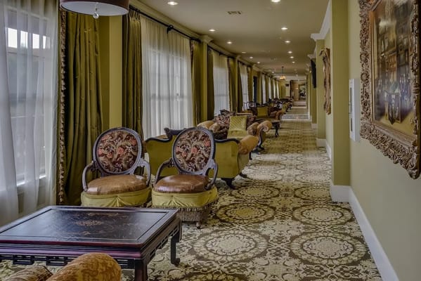 Interior common area with stylish seating and decor