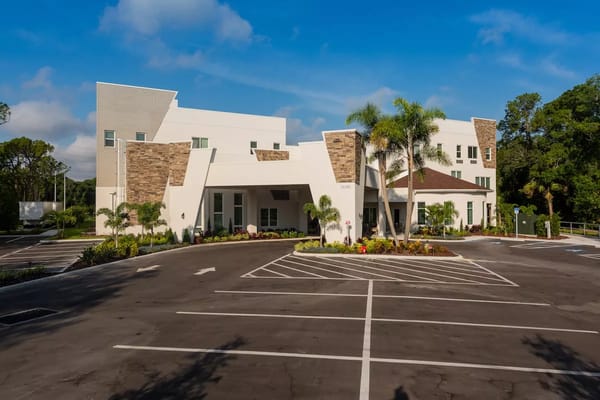 Exterior view of the Discovery Village at Westchase building