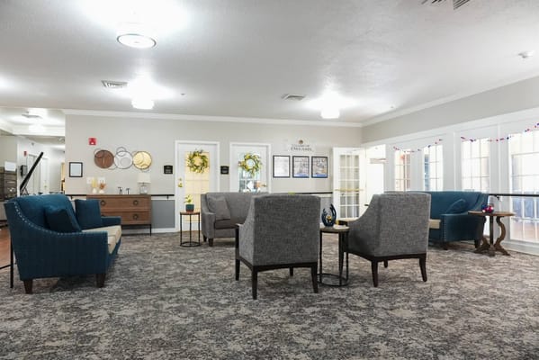 Comfortable common area with seating