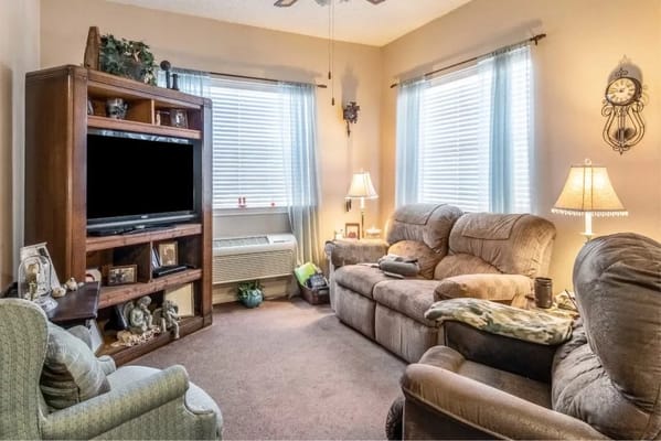 Cozy living room area with comfortable seating