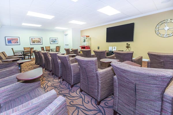 Common area with comfortable seating and decor