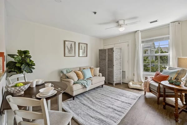 Cozy interior of a resident room with decor