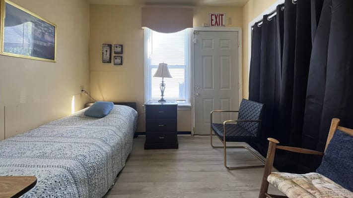 Interior view of a resident's room in assisted living