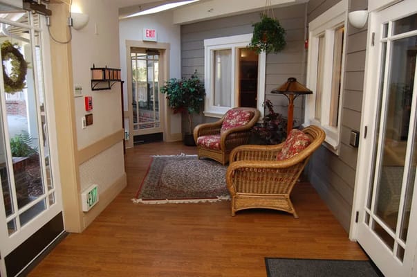 Cozy sitting area in the facility interior