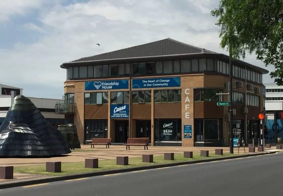 Exterior view of Friendship House Community building