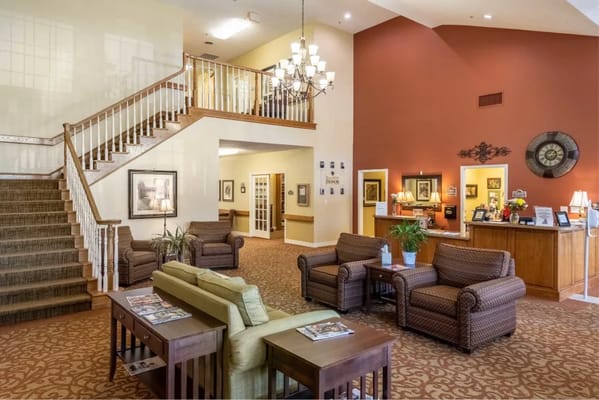 Cozy common area with seating and decor